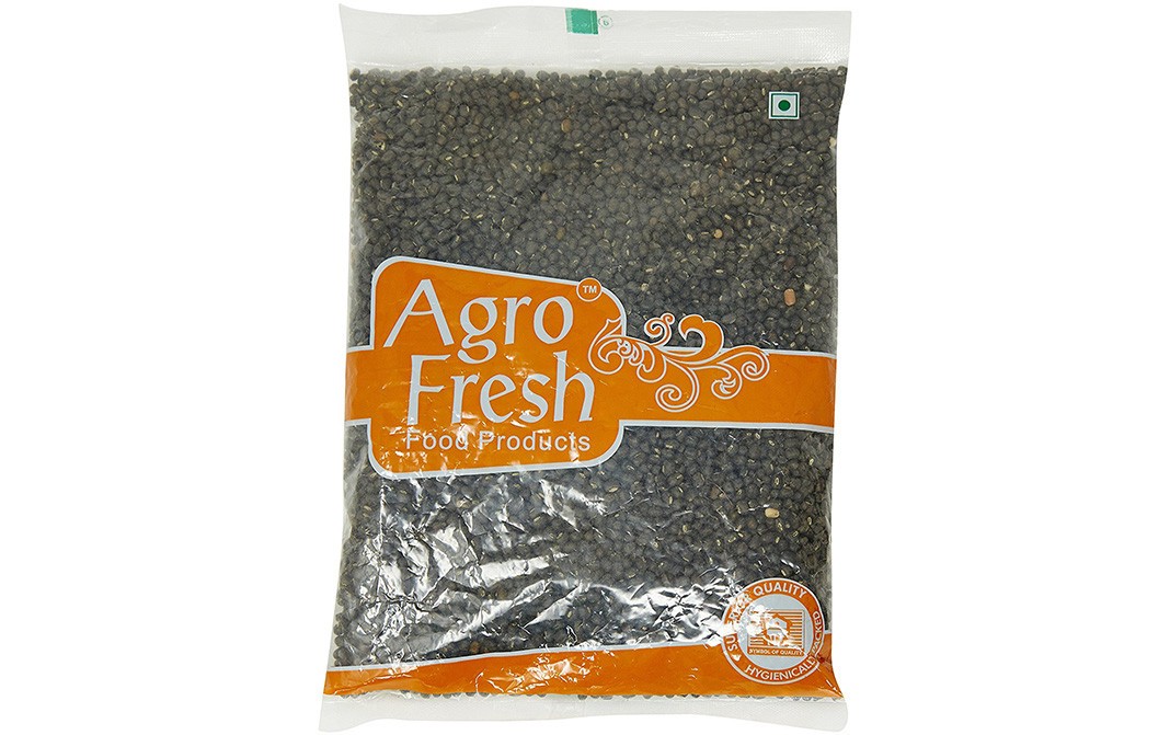 Agro Fresh Black Urad Dal Whole   Pack  500 grams